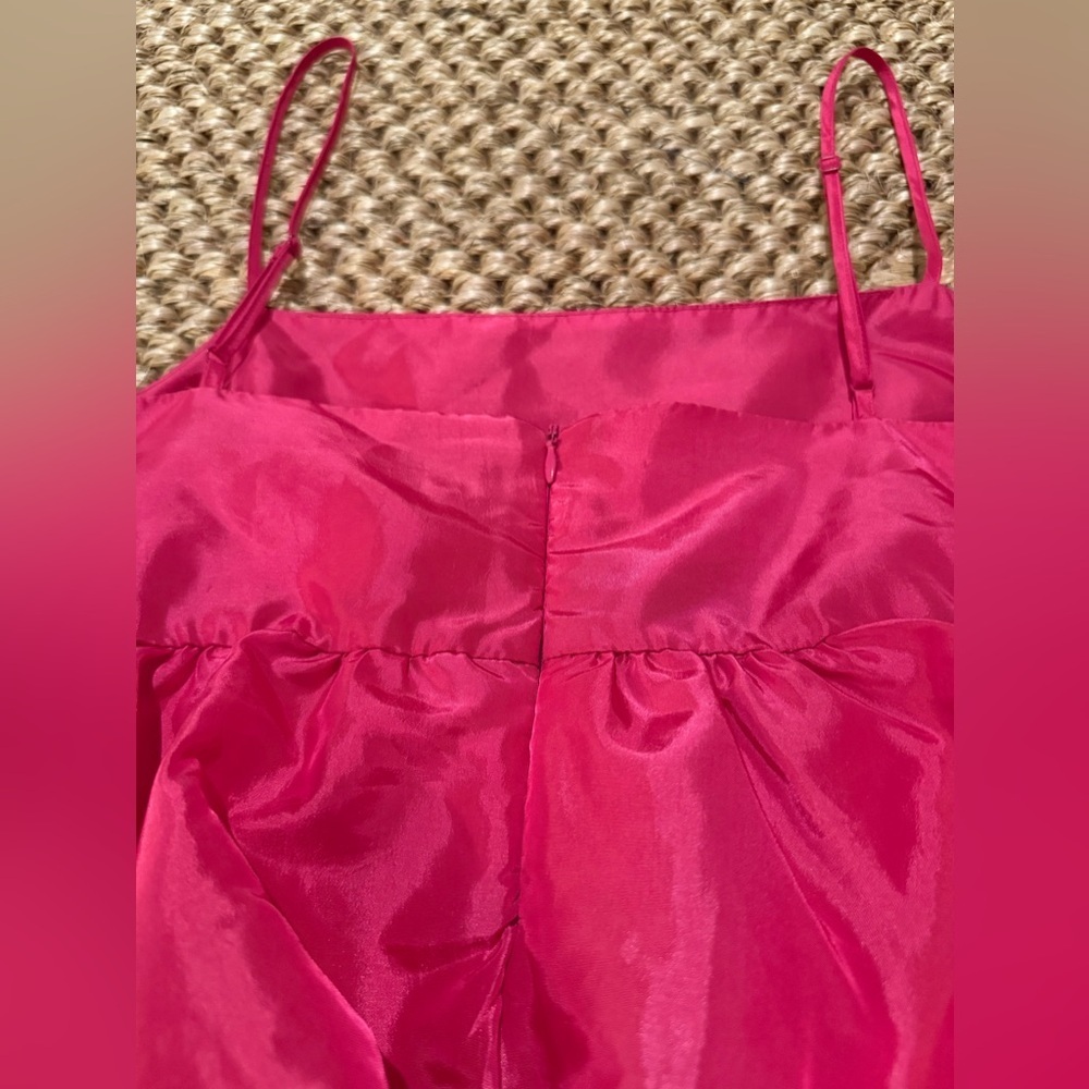A new day Target magenta bubble ruffle pink tiered blouse women’s size XL - Picture 6 of 8